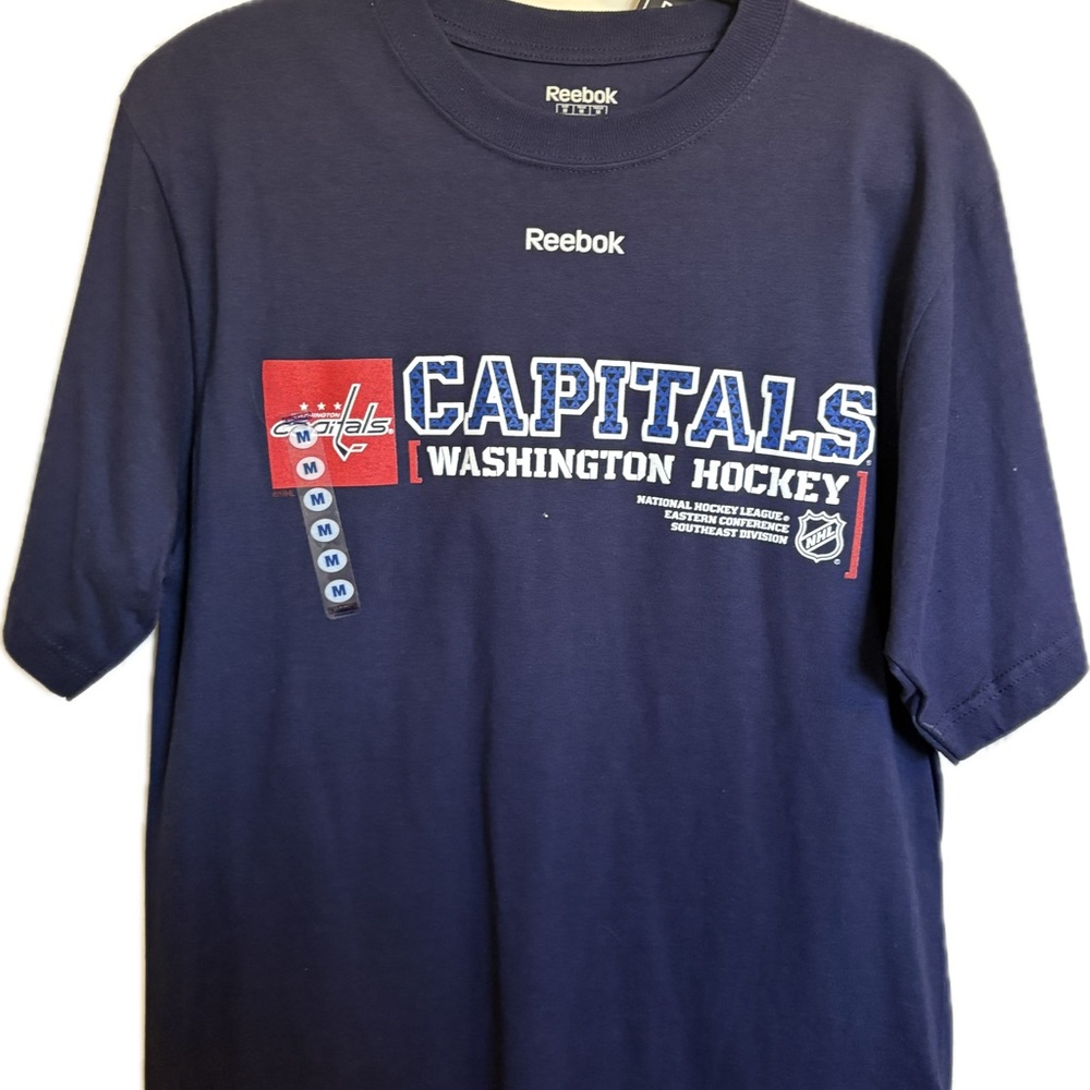 Reebok Navy Washington Capitals Hockey Tee